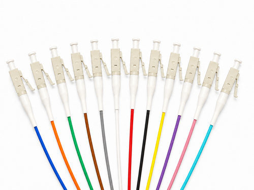Bellcom 12-Count Fiber Optic Pigtail LC/UPC OM3 (PT-LUOM3-12C-1M)