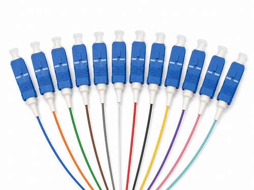 Bellcom 12-Count Fiber Optic Pigtail SC/UPC OS2 (PT-SUOS2-12C-1M)