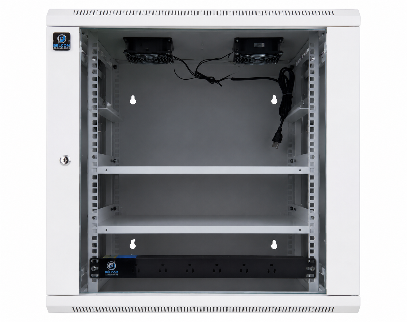 Bellcom 12U Double Section Wall Mount Cabinet (BWCD-12U-WL)