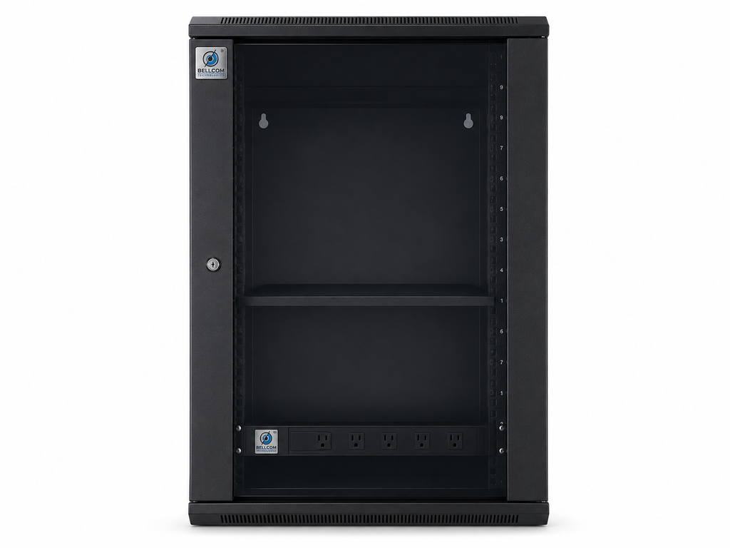 Bellcom 18U Double Section Wall Mount Cabinet (BWCD-18U-L)
