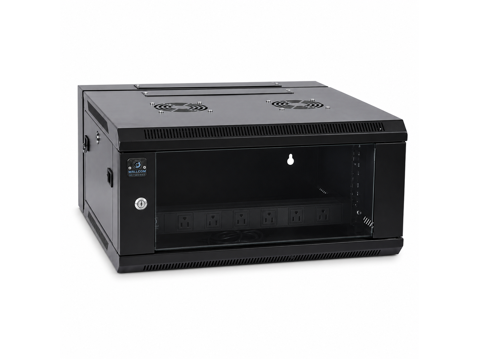 Bellcom 4U Double Section Wall Mount Cabinet (BWCD-4U-L)