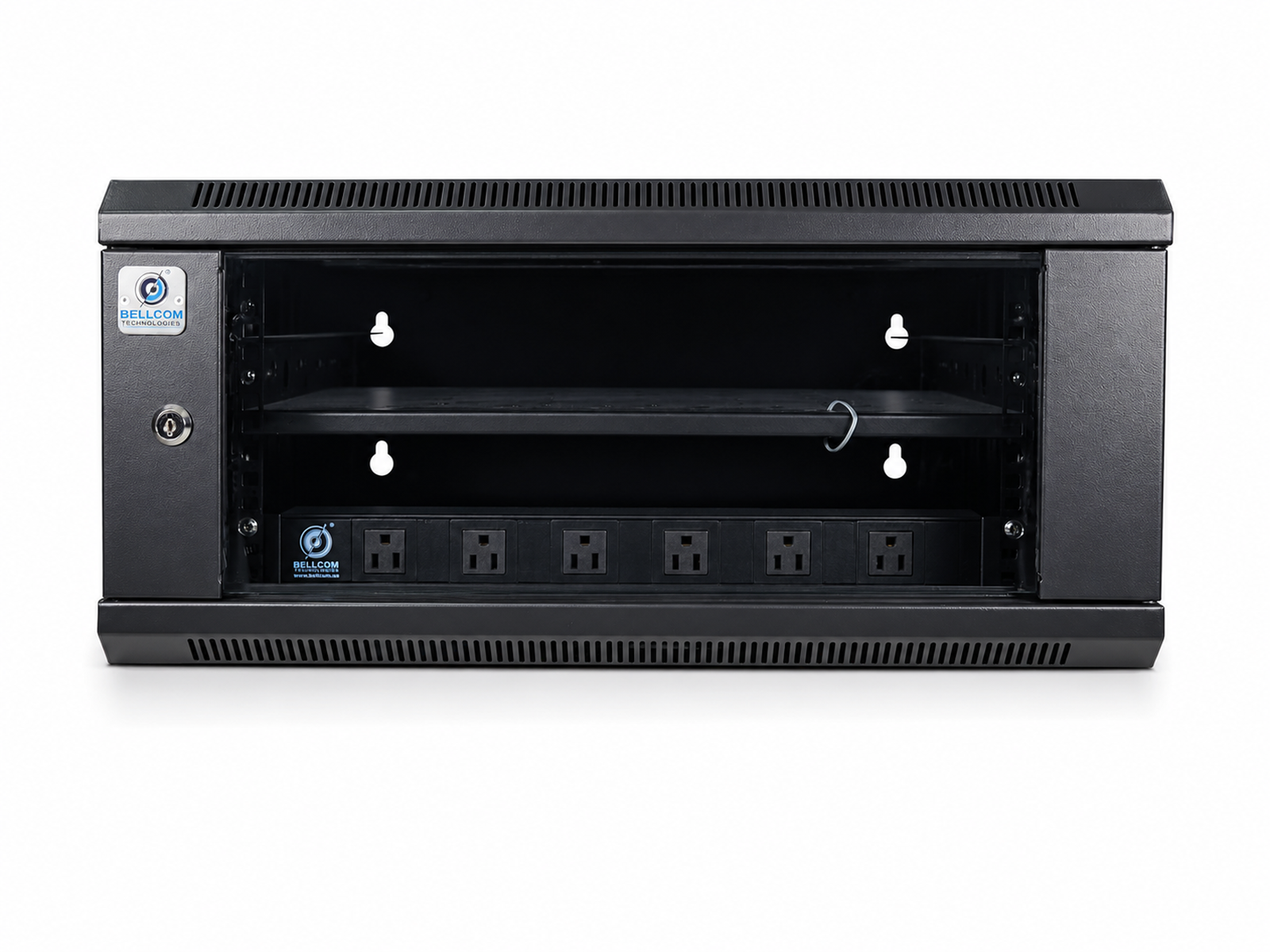 Bellcom 4U Double Section Wall Mount Cabinet (BWCD-4U-L)