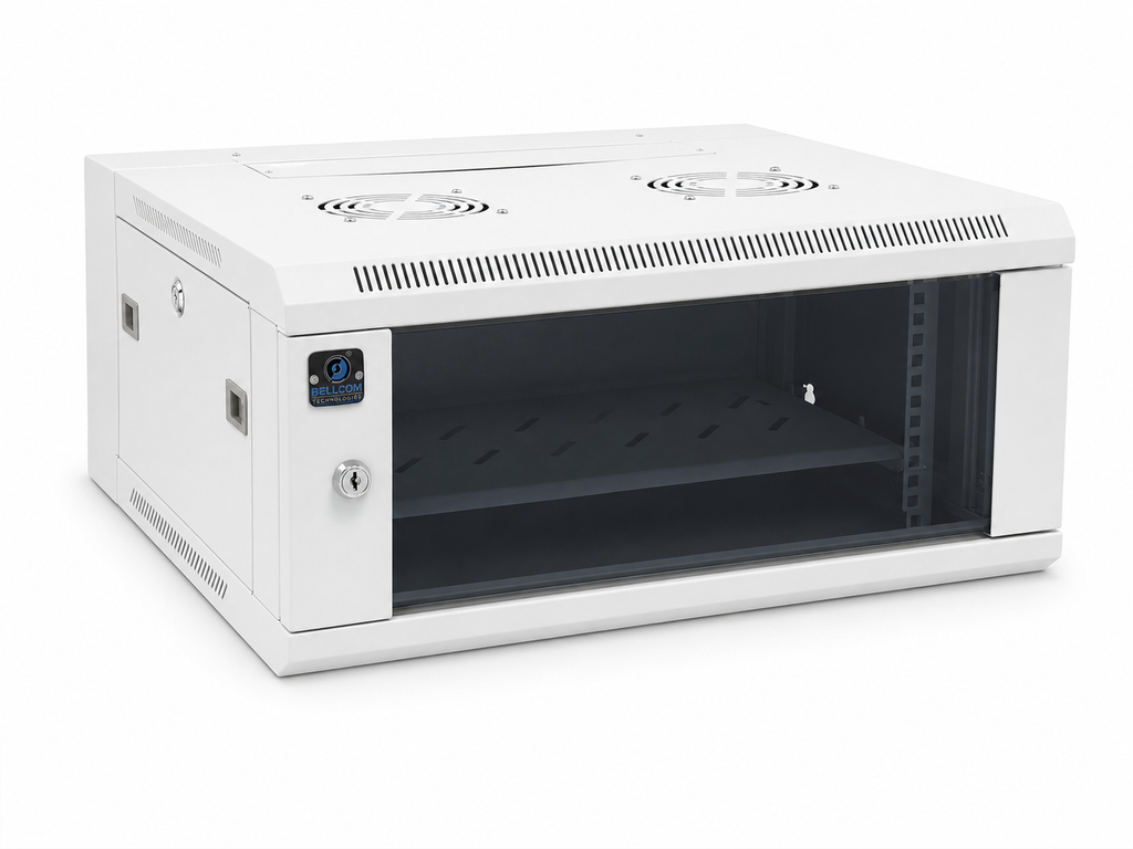 Bellcom 4U Double Section Wall Mount Cabinet (BWCD-4U-WL)