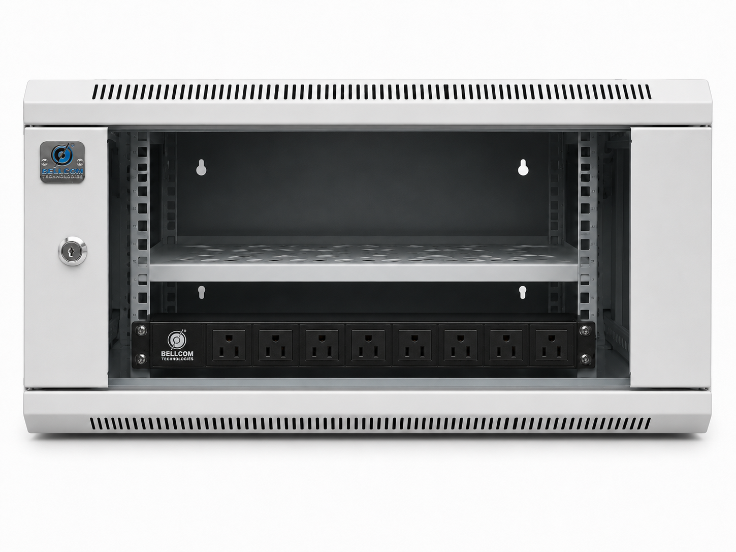 Bellcom 4U Double Section Wall Mount Cabinet (BWCD-4U-WL)