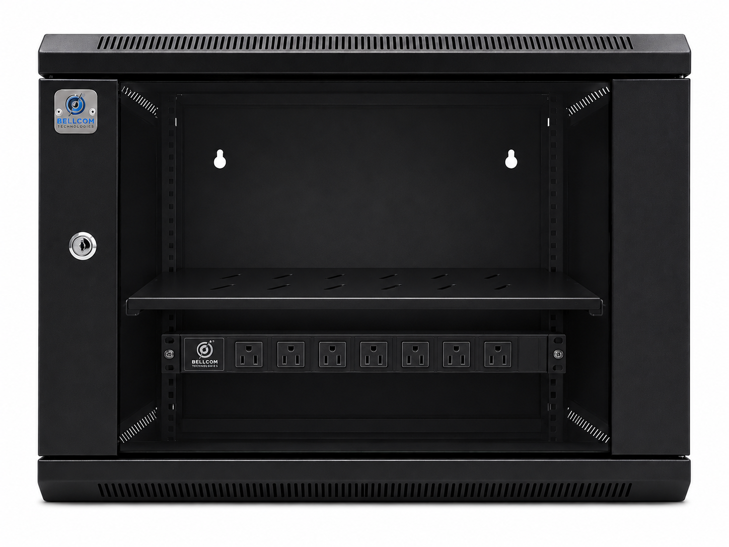 Bellcom 6U Double Section Wall Mount Cabinet (BWCD-6U-L)