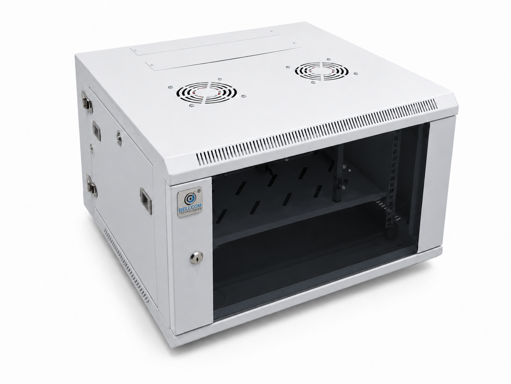 Bellcom 6U Double Section Wall Mount Cabinet (BWCD-6U-WL)