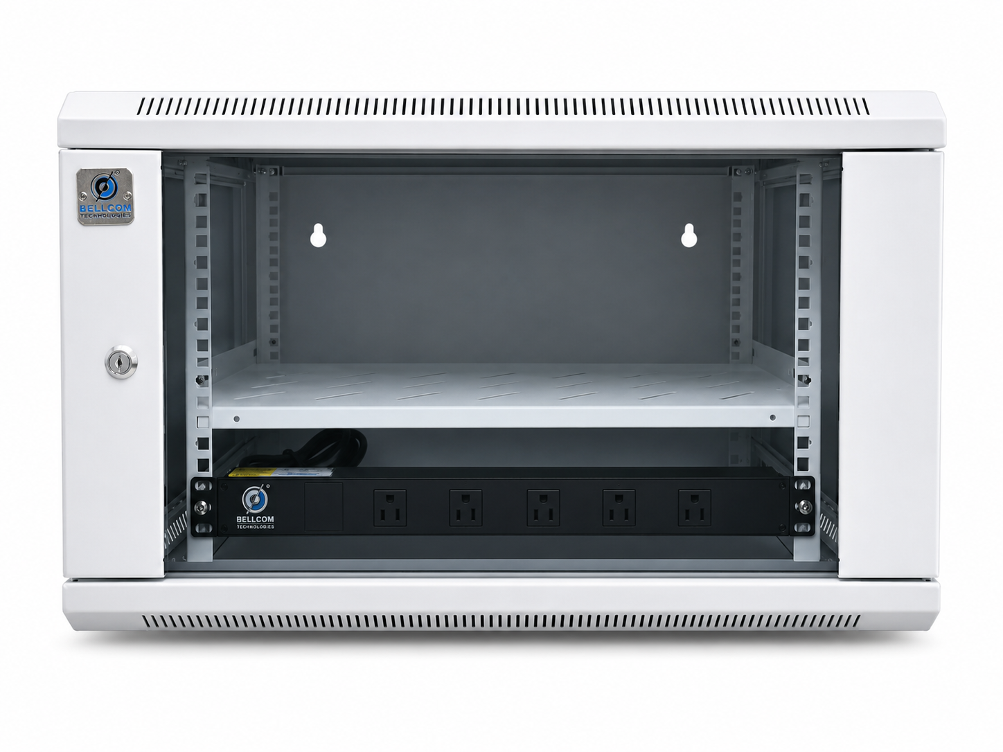Bellcom 6U Double Section Wall Mount Cabinet (BWCD-6U-WL)