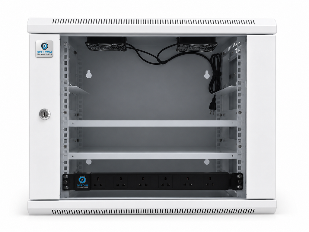 Bellcom 9U Double Section Wall Mount Cabinet (BWCD-9U-WL)