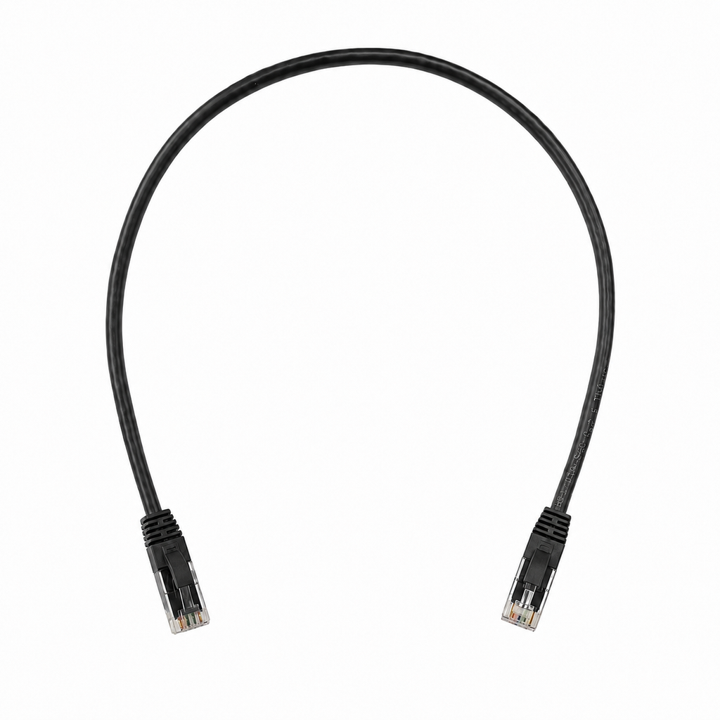 Bellcom CAT6 Unshielded Ethernet Patchcord (BC6-PC0.5MBK)